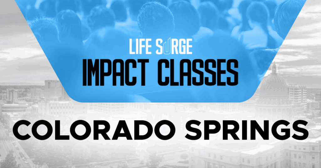 Promotional GraphicLife Surge Colorado Springs Impact Classes Logo