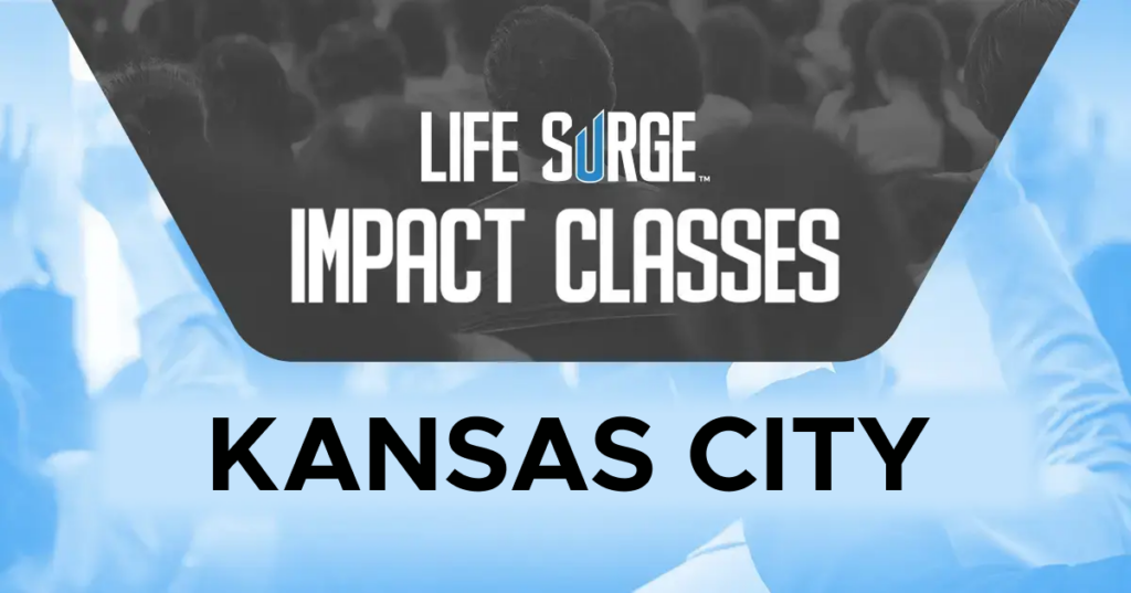 promotional graphic for life surge impact classes in Kansas City Missouri