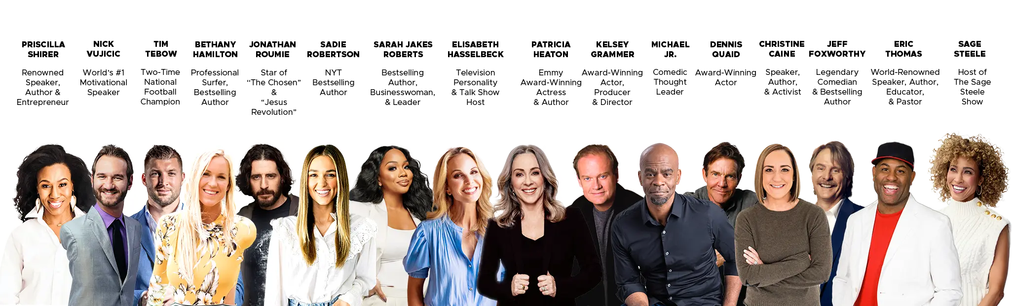 Collage of Life Surge Top Christian Speakers