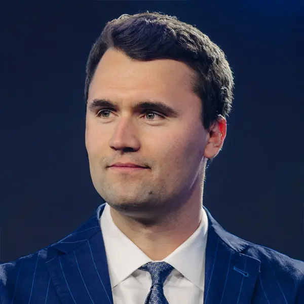 Charlie Kirk memorial tribute portrait