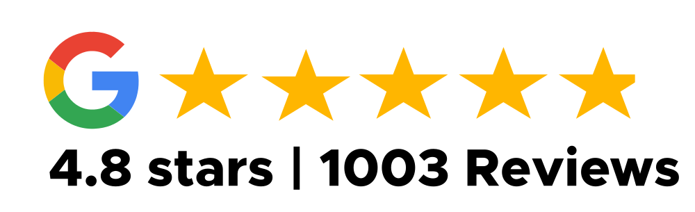 google ratings 4.8 stars 1003 reviews